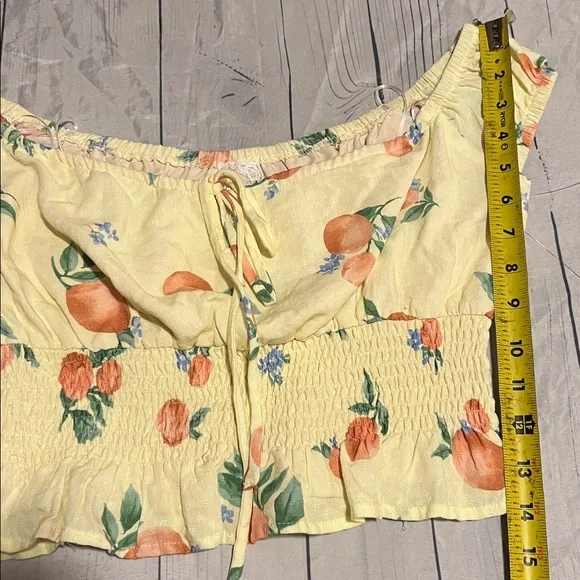 Sadie & Sage peaches crop top size small NWOT - Picture 7 of 9
